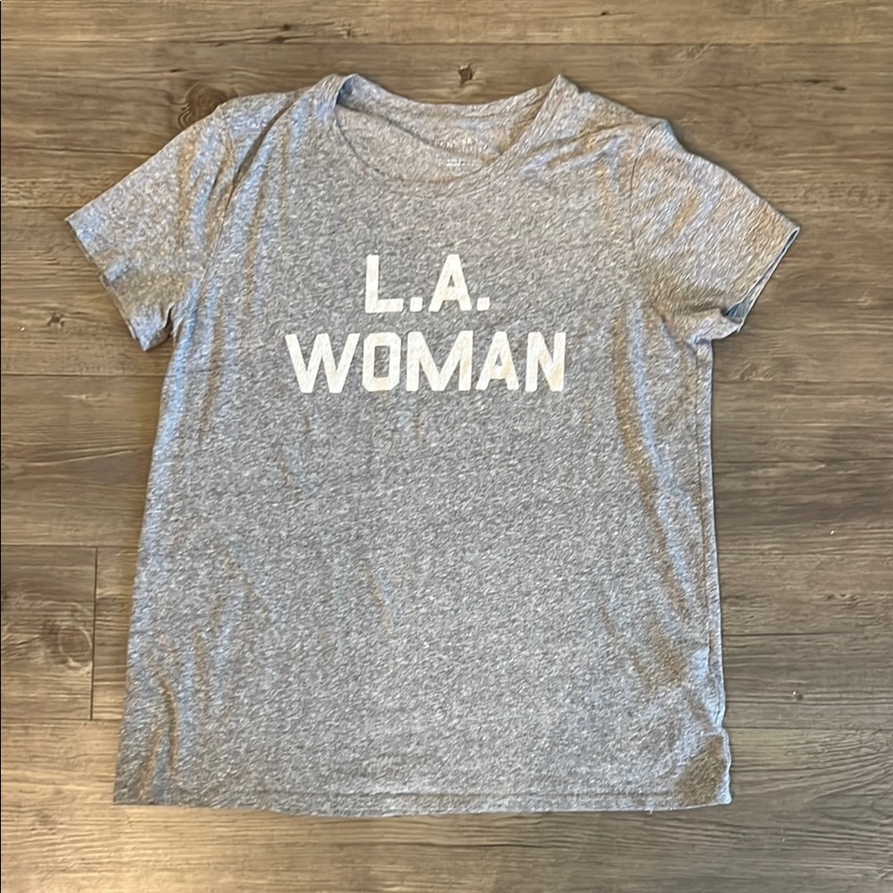 Lucky Brand Gray Graphic Short Sleeve Tee